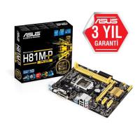 ASUS INTEL H81M-P PLUS H81 DDR3 1600 VGA GLAN 16x 1150p
