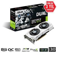 ASUS Nvidia 8GB GTX1070 DUAL OC 8G GDDR5 256 Bit DUAL-GTX1070-O8G 2XHDMI DVI 2xDP