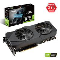 ASUS Nvidia 8GB RTX 2080 GDDR6 256 Bit DUAL-RTX2080-A8G-EVO 3xDP HDMI