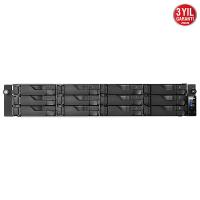 ASUSTOR AS6512RD ATOM C353812 QC 12 Disk'e Kadar Destekli  8GB DDR4 RAM Nas Server (Disksiz)