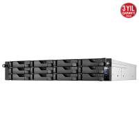 ASUSTOR AS6512RD ATOM C353812 QC 12 Disk'e Kadar Destekli  8GB DDR4 RAM Nas Server (Disksiz)