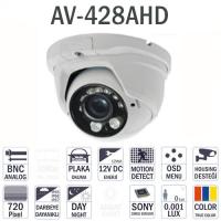 AVENiR AHD DomE 1.3mp 2.8/12mm VFL AV428AHD 1/3 Sony Aptina DWDR 50metre OSD AHD Kamera