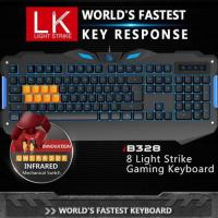Bloody B328 Gaming Klavye,Mekanik 8-Light Strike, Q Usb Siyah M.Medya