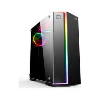 BOOST VK-G3906S PSU Yok Mid Tower Gaming Kasa Siyah Rainbow RGB Fan Strip