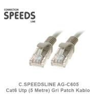 C.SPEEDSLINE AG-C605 Cat6 Utp (5 Metre) Gri Patch Kablo