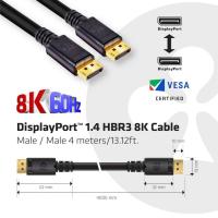 CLUB 4metre CAC-1069B DisplayPort & DisplayPort Görüntü Kablosu Siyah 1.4v 8K