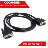 CODEGEN 20metre CPA20 15pin erkek VGA 15pin erkek VGA Görüntü Kablosu