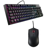 COOLERMASTER Q USB MasterKeys Lite L SGB-3040 Trk Multimedia Klavye Optic Mouse Siyah Oyuncu / RGB Led