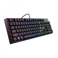 COOLERMASTER Q USB Trk MasterKeys Lite SGK-3040 RGB Ledli / Mekanik Hisli Multimedya Klavye Siyah Oyuncu