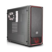 COOLERMASTER 600W MasterBox E500L RC-MCB-E500L-KA5A60-S01 mid Tower ATX PC Kasası Pencereli Siyah Kırmızı USB 3.0