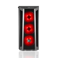 COOLERMASTER mid Tower Powersiz Gaming MasterBox MB520 RC-MCB-B520-KANN-STU ATX PC Kasası Pencereli Siyah Kırmızı