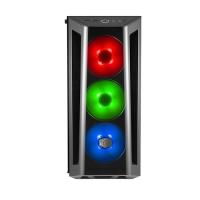 COOLERMASTER mid Tower 650W 80+ Gaming MasterBox MB520 RC-MCB-B520-KGNN-RGB ATX PC Kasası Temperli Cam Siyah 3x 12cm RGB