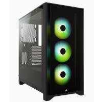 CORSAIR CC-9011204-WW ICUE 4000X RGB TEMPERLI CAM YAN PANEL MIDI TOWER BILGISAYAR KASASI SIYAH