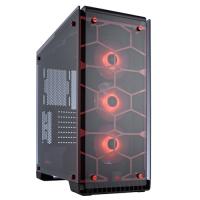 CORSAIR CRYSTAL 570X CC-9011111-WW PSU Yok Mid Tower Gaming Kasa Kırmızı RGB Fan + Temperli Cam