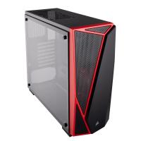 CORSAIR mid Tower Powersiz Gaming Carbide Spec-04 CC-9011117-WW ATX PC Kasası Temperli Cam Siyah Kırmızı