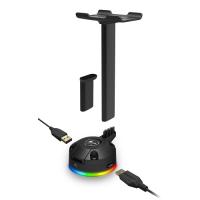 COUGAR Bunker S RGB RGB Led Aydınlatma Siyah Kulaklık Stand CGR-XXNB-HS1RGB