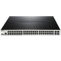 D-LINK 48port Full PoE DGS-1210-52MP/F1A Gigabit 4x SFP Layer2 Yönetilebilir Switch 483w RackMount