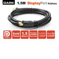 DARK 1.5metre DK-CB-DPL150 DisplayPort & DisplayPort Görüntü Kablosu Siyah