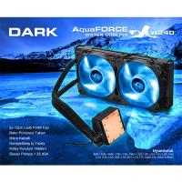 Dark AquaForce W240 I DK-CC-W240 775/1155/1156/1150/1151 Alüminyum AM2/AM2+/AM3/AM3+ 2 Fanlı Sıvı Soğutma Sistemi