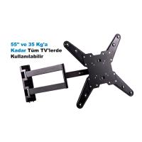 DARK DK-AC-VT30 23 - 55 Hareketli ve Katlanabilir Duvar Tipi,TV Askı AparatI