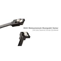 Dark DK-CB-SATA3L52 Siyah( 0.50 Cm ) 90 Derece Kilitli Sata Kablosu