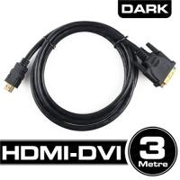 DARK DK-CB-DVIXHDMIL300 DVI - HDMI ( 3 Metre ) Çift Yönlü Görüntü Kablosu