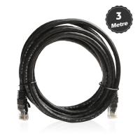 DARK DK-CB-NT6U300B Cat6 Utp ( 3 Metre ) %100 Bakır Siyah Patch Kablo