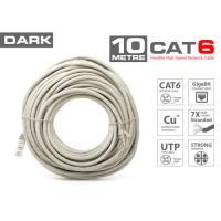 DARK DK-CB-NT6U1000G Cat6 Utp ( 10 Metre ) %100 Bakır Gri Patch Kablo