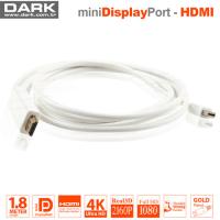DARK DK-CB-MDPXHDMIL180 Kablo Mini Display Port to HDMI ( 1.8 Metre )