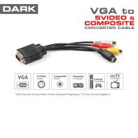 DARK DK-CB-VGAXS35 Vga erkek & S-Video Çevirici Kablo