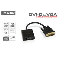 DARK DK-HD-ADVIDXVGA DVI-I Erkek & VGA Dişi Görüntü Adaptörü Siyah