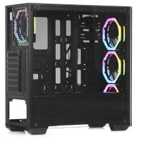 DARK Powersiz Vision Pro DKCHVISIONPRO 4 X ARGB FANLI GAMING MID-TOWER KASA Siyah