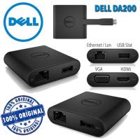 DELL DA200 470-ABRY Type-C & HDM,Vga,GLan Görüntü Adaptörü Siyah 1080p