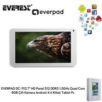 EVEREST EVERPAD DC-1112 512 DDR3 1.3GHZ QUAD 8GB 7 HD Ekran ÇIFT KAMERA Tablet PC Distribitör Beyaz
