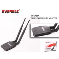 EVEREST EWN-789N 150Mbps 802.11b/g USB High Power Kablosuz Adaptör Çift Antenli