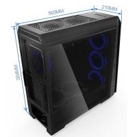 Everest Rampage Falcon-X RGB Kasa Siyah PSU YOK