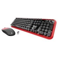 Everest Round KM-6282 Kablosuz Klavye+Mouse Siy-Kr