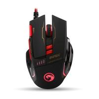 EVEREST USB SGM-X10 Oyuncu Optic Siyah Mouse + Mouse Pad