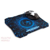 EVEREST SGM-X9 USB Led Aydınlatmalı Oyuncu Optic Siyah Mouse (Mouse Pad Hediyeli)