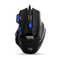 EVEREST SGM-X7B USB Gaming Optic Siyah/Mavi Mouse (Mouse Pad Hediyeli)