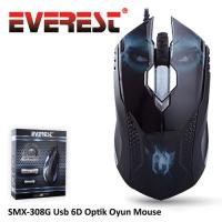 Everest SMX-308G Usb Gaming Mouse Siyah 6D