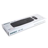 Everest UN-796 Siyah Usb Q Multimedia Klavye + Mou