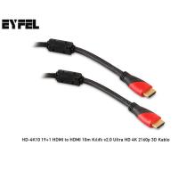 EYFEL HDMI 10metre HD-4K10 HDMI HDMI 2.0v Kablo 4K Ultra 3D Altın Uçlu