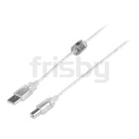 FRISBY 1.5metre FA-US23 USB Yazıcı Kablosu Şeffaf