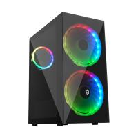 FRISBY 600W 80+ FC-8940G 3 X ARGB FANLI GAMING MID-TOWER KASA Siyah