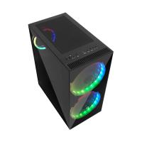 FRISBY 600W 80+ FC-8940G 3 X ARGB FANLI GAMING MID-TOWER KASA Siyah