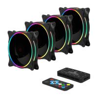 FRISBY FCL-F1264B RGB 4pin 120mm Kasa Fanı 4-lü paket - Kontrol Ünitesi