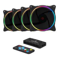 FRISBY FCL-F1264B RGB 4pin 120mm Kasa Fanı 4-lü paket - Kontrol Ünitesi