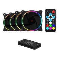 FRISBY FCL-F1264B RGB 4pin 120mm Kasa Fanı 4-lü paket - Kontrol Ünitesi