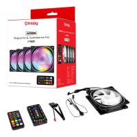 FRISBY FCL-F1274C 4X120mm ARGB FAN+ KONTROL HUB KASA FANI